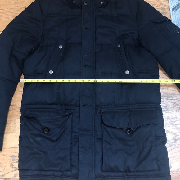 New Tommy Hilfiger Navy Parka Coat - Picture 7 of 8